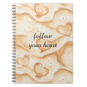 砂浜のトロピカルハート   ノートブック (正面)