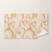 砂浜のトロピカルハート   バスタオルセット (ハンドタオル)