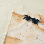 砂浜のトロピカルハート ビーチタオル (インサイチュ)