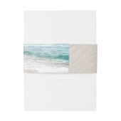 砂浜のハートマークに名前 招待状ベリーバンド (裏面例)