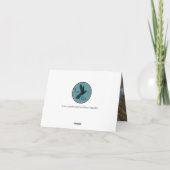 砂浜のハート ビーチ ブライダルシャワー サンクス サンキューカード (裏面)