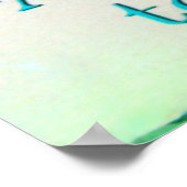 砂浜の人魚のポスター ポスター (角)