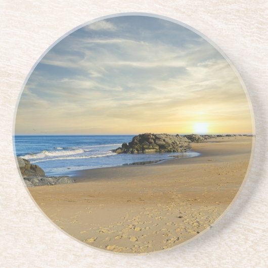 砂浜の日の出 コースター (正面)