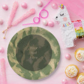 砂浜の構造の写真文字 ペーパープレート (パーティー)