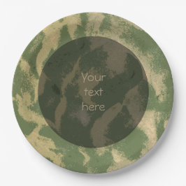 砂浜の構造の写真文字 ペーパープレート