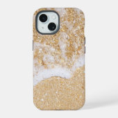 砂浜の波, iPhone 15ケース (裏面)