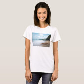 砂浜の海洋波 Tシャツ (正面フル)