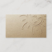 砂浜の背景 名刺 (裏面)