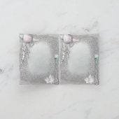 砂浜の貝殻の真珠のサンキューカード サンキューカード (内部)