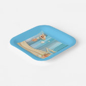 砂浜の貝殻 ペーパープレート (傾斜あり)