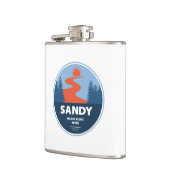 砂浜の野生と風光明媚な川 フラスク (左)