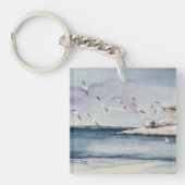砂浜の1774羽のカモメ キーホルダー (正面)