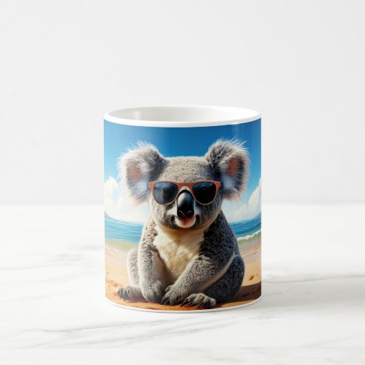 砂浜の コアラ コーヒーマグカップ (中央)