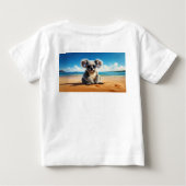 砂浜の コアラ ベビーTシャツ (裏面)