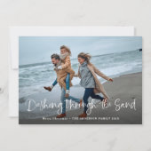 砂浜を駆け抜ける | フォトコーストビーチ シーズンカード (正面)
