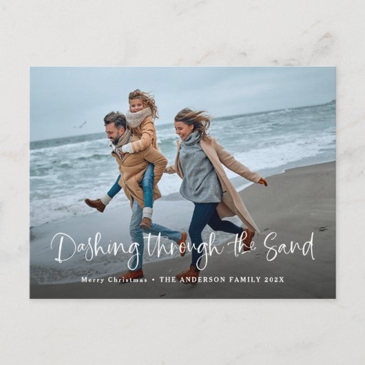 砂浜を駆け抜ける | フォトコーストビーチ シーズンポストカード (正面)