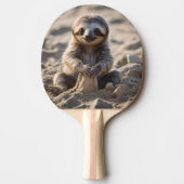 砂浜ショア：ベビースロース建物砂城， 卓球ラケット (正面)