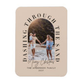 砂浜モダンを駆け抜けるジオ・クリスマス マグネット (縦)