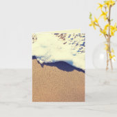 砂浜 カード (黄色い花)