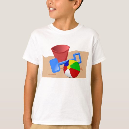 砂浜-男の子 Tシャツ (正面)