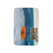 砂浜|Maldivesの日傘 バスマット (正面縦)