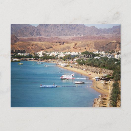 砂海の空中表示ビーチ表示 ポストカード (正面)