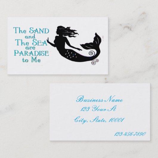 砂海人魚名刺3 名刺 (正面/裏面)