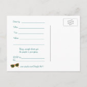 砂海、ビーチパーティの招待状、はがき インビテーションポストカード (裏面)