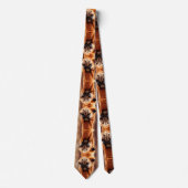 砂漠おもしろいテーマラクダプリント中 ネクタイ (正面)