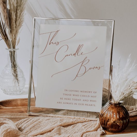 砂漠お洒落 |ベージュこのキャンドルバーンズのポスター ポスター