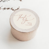 砂漠お洒落 |ベージュサンキュー結婚式の引き出物 ラウンドシール