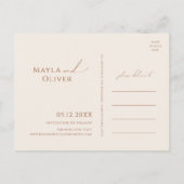 砂漠お洒落 |日付はがきを錆び付けて保存 インビテーションポストカード (裏面)