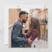 砂漠お洒落 | Beigeフォトスクエア結婚ズ 招待状 (裏面)