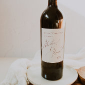 砂漠お洒落 Beige Matron Of Honor Proposal|ベージュ・マトロン ワインラベル