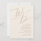 砂漠お洒落 | Beige We Do結婚式招待状 招待状 (正面)