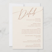 砂漠お洒落 | Terracottaすべて結婚の 招待状 (裏面)