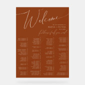 砂漠お洒落 | Terracottaアルファベットの座席 アクリルサイン (正面)