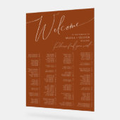 砂漠お洒落 | Terracottaアルファベットの座席 アクリルサイン (傾斜)