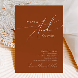 砂漠お洒落 | Terracottaカジュアル結婚の 招待状