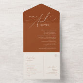 砂漠お洒落 | Terracottaシールと送信 オールインワン招待状 (内側)