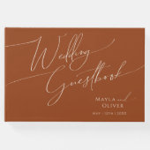 砂漠お洒落 | Terracotta結婚のゲストブック ゲストブック (正面)