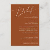 砂漠お洒落 | Terracotta詳細 エンクロージャーカード (正面)