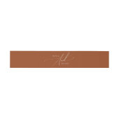砂漠お洒落 | Terracotta 招待状ベリーバンド (フラット)