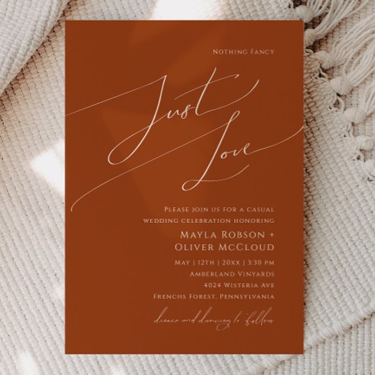 砂漠お洒落 | Terracotta Just 結婚 Love's 招待状