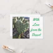 砂漠からの愛のグリーティングカード カード (正面/裏面インサイチュ)