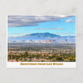 砂漠からラスベガススカイライン ポストカード (正面)