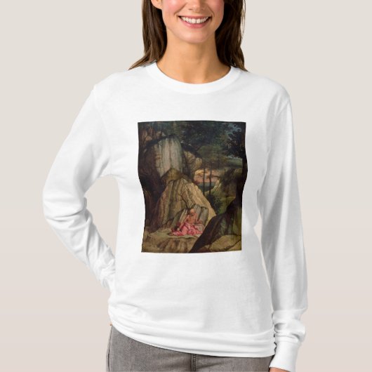 砂漠でめい想するSt Jerome 1506年 Tシャツ (正面)