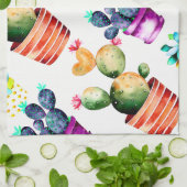 砂漠でキッチンを明るくするチャーム- Cactus キッチンタオル (折り畳み)