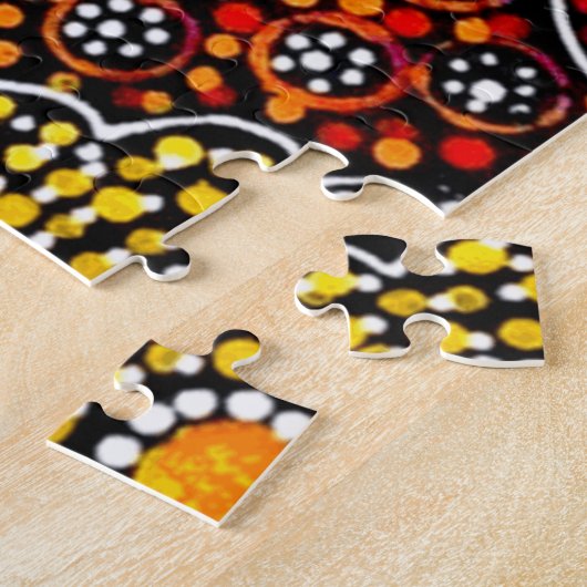 砂漠で夢を見るブッシュの種 ジグソーパズル (側面)