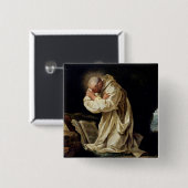 砂漠で祈っているSt.ブルーノ1763年 缶バッジ (正面&裏面)